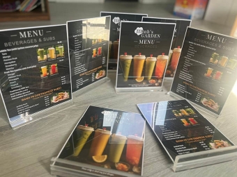 Menu Table Standee
