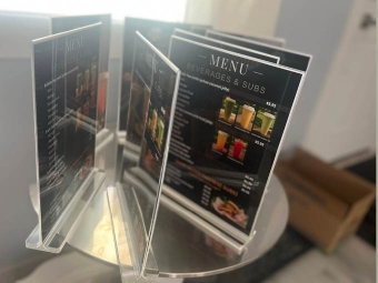 Menu Table Standee