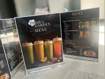 Menu Table Standee